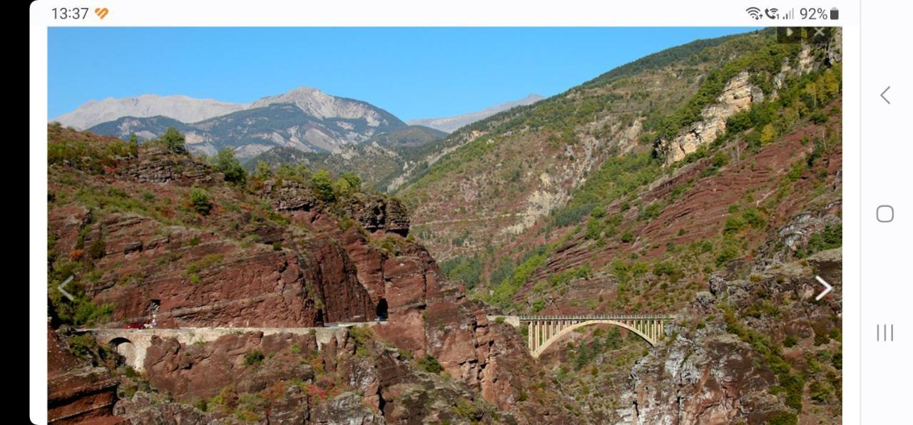 Chambre Aux Gorges De Daluis Guillaumes Kültér fotó